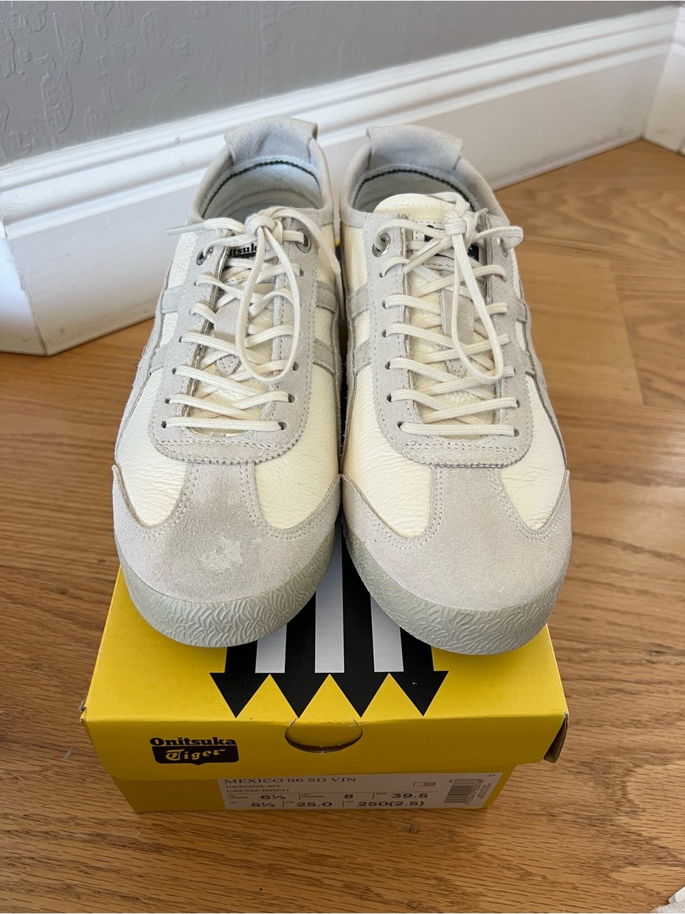 Onitsuka Tiger Mexico 66 SD Vin Cream/Birch Size 8 Women's Sneaker - Picture 3 of 8
